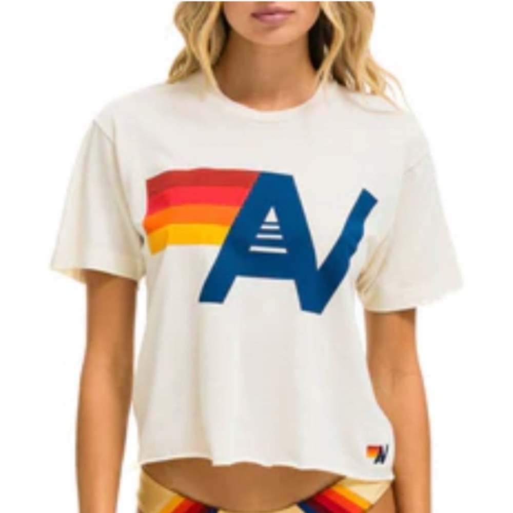 Aviator Nation Logo Boyfriend Tee